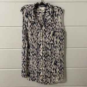 Liz Claiborne XXLT 2X L IKAT Button down blouse